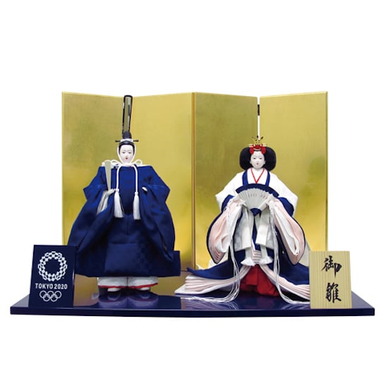 Tokyo 2020 Olympics Japanese Hina Dolls Set - Japanese Hinamatsuri Girls' Day traditional ornaments - Japan Trend Shop