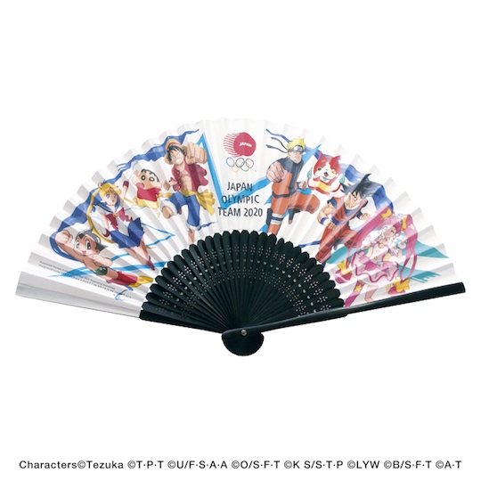 Tokyo 2020 Olympics and Paralympics Folding Fan - Japanese Olympic/Paralympic Committee, anime character design - Japan Trend Shop