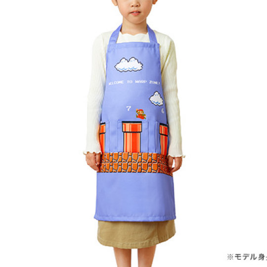 Super Mario Apron - Nintendo game character design cooking outfit for adults, kids - Japan Trend Shop