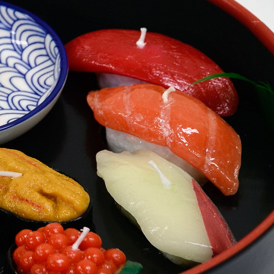Sushi Candles (Set of 8 Types) - Japanese food decorative candle set - Japan Trend Shop