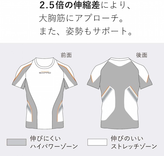 SixPad Training Suit Short Sleeve Top - High-tech clothing for exercise - Japan Trend Shop