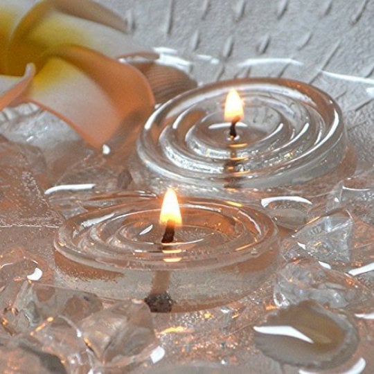 Kameyama Nagomi Floating Relaxation Candles - Soft light, soothing design for bathing - Japan Trend Shop