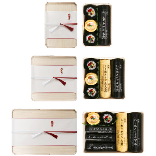 Norimaki Sushi Towel Set - Maki sushi design hand and face towels - Japan Trend Shop