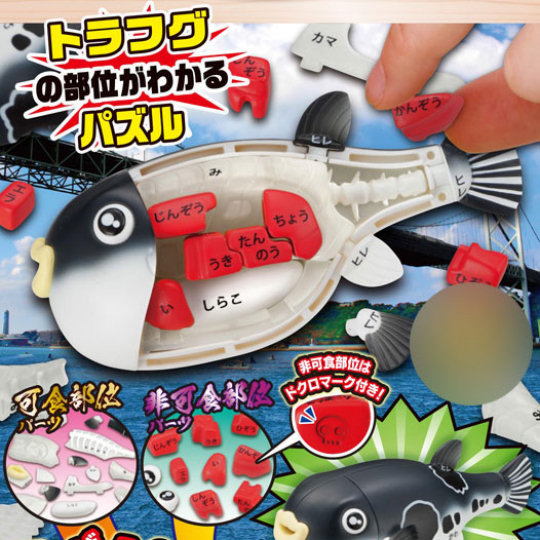 3D Fugu Japanese Blowfish Dissection Puzzle - Poisonous fish assembly game - Japan Trend Shop