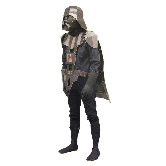 Cardboard Darth Vader Costume - Star Wars arch-villain corrugated cardboard armor - Japan Trend Shop