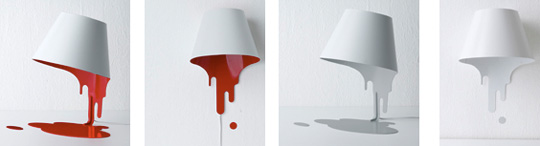 Liquid Lamp Designer Light - Kyouei Design dripping paint lampshade - Japan Trend Shop