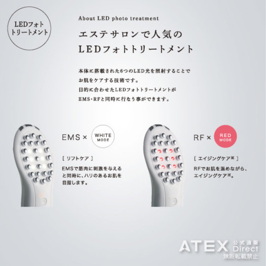 ルルド フェイスメイクエステ - EMS, RF, LED skin-toning device - Japan Trend Shop