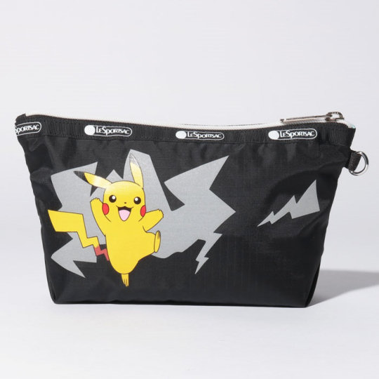 LeSportsac Pikachu Medium Sloan Cosmetics Bag - Pokemon-themed makeup case - Japan Trend Shop