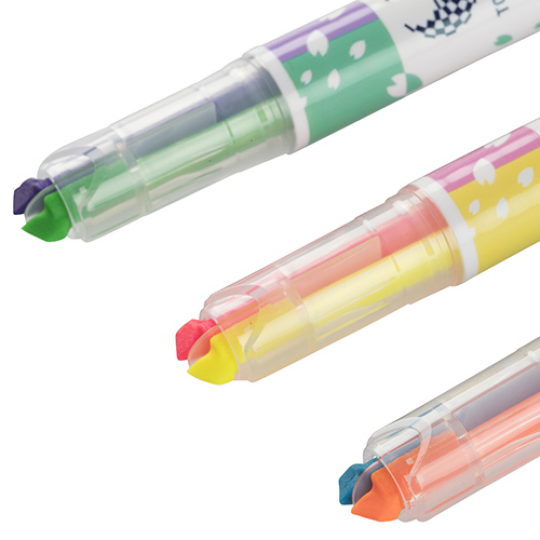 Tokyo 2020 Paralympics Double-Color Fluorescent Marker Set - Official Paralympic Games two-in-one pens - Japan Trend Shop