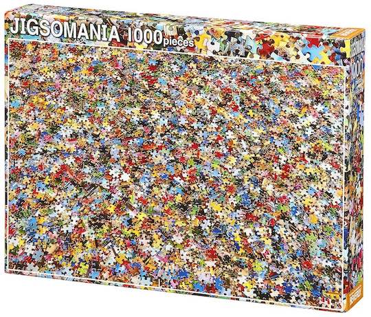 Jigsaw Mania Ultra-Difficult Jigsaw Puzzle - Random colors design - Japan Trend Shop