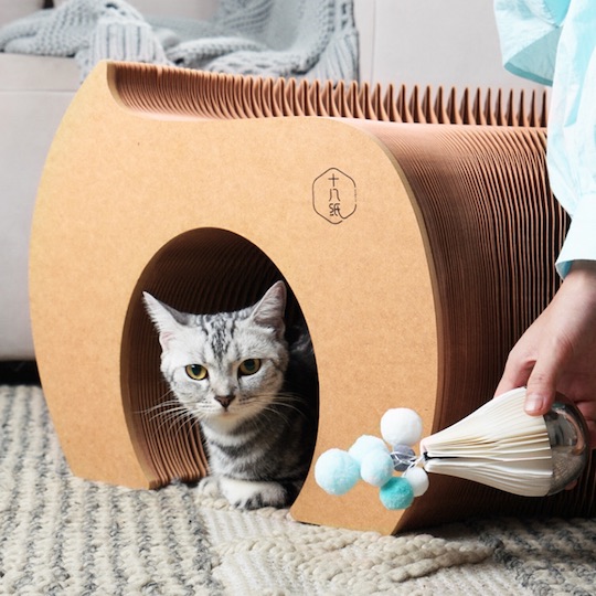Expandable Cat Tunnel - Collapsible, compact pet furniture - Japan Trend Shop