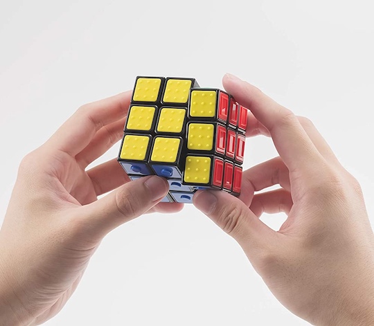 Rubik's Cube Universal Design Edition - Tactile design for playing by touch - Japan Trend Shop