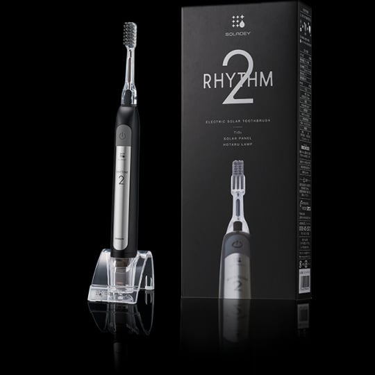 Soladey Rhythm 2 Matte Black Toothbrush - Sonic vibration ionic oral hygiene system - Japan Trend Shop