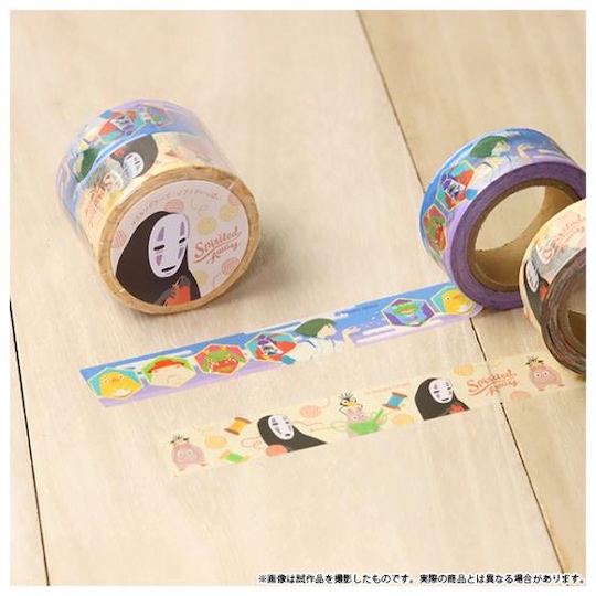 Spirited Away Masking Tape Set (2 Rolls) - Studio Ghibli anime-themed hobby paper tape - Japan Trend Shop