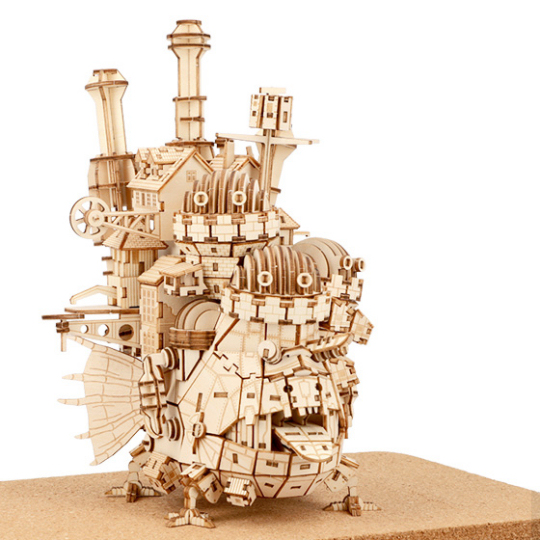Ki-Gu-Mi Howl's Moving Castle Wooden Model Kit - Anime-themed building set - Japan Trend Shop
