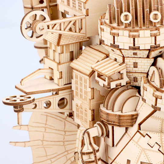 Studio Ghibli Ki-gu-mi Howl's Moving Castle Wooden 3d Puzzle for sale online 