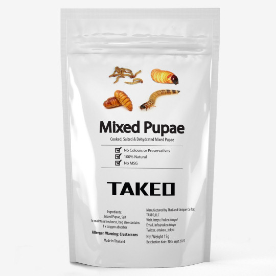 Takeo Tokyo Edible Mixed Pupae - Bug assortment snack - Japan Trend Shop
