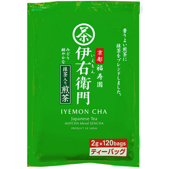 Uji no Tsuyu Iyemon Tea Bags - Japanese green sencha and matcha blend tea leaves - Japan Trend Shop