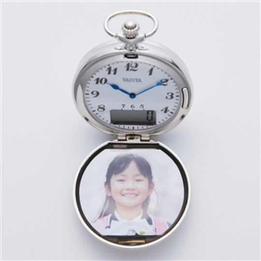 Tanita FB-743 Pedometer Pocket Watch - Step-counting vintage-style timepiece - Japan Trend Shop