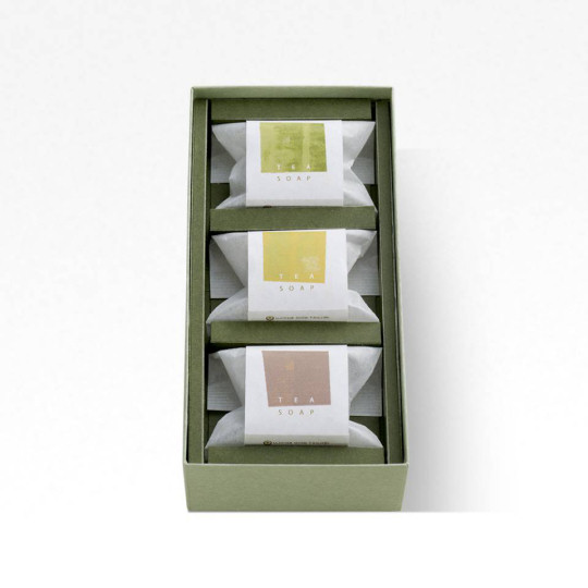 Gion Tsujiri Tea Soap Set - Tea-scented face and body soaps - Japan Trend Shop