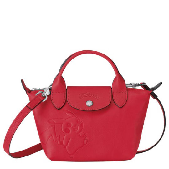 Pokemon Longchamp Top Handle Bag XS - Pikachu-themed evening fashion accessory - Japan Trend Shop