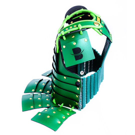 Samurai Pet Armor for Cats and Dogs (Green) - Medieval warrior battle attire for pets - Japan Trend Shop