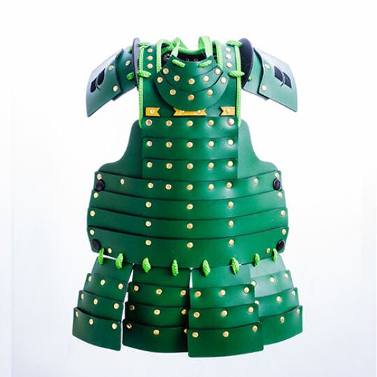 Samurai Pet Armor for Cats and Dogs (Green) - Medieval warrior battle attire for pets - Japan Trend Shop