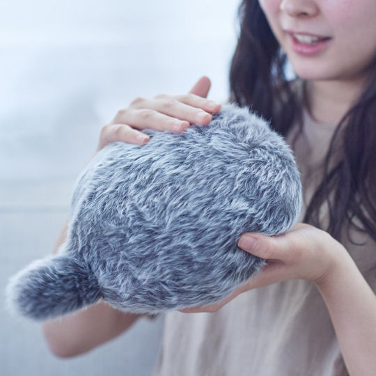 Petit Qoobo Robotic Cat Tail Pillow - Handheld interactive robot pet - Japan Trend Shop