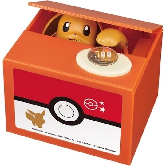 Eevee Coin Bank - Pokemon character money box - Japan Trend Shop