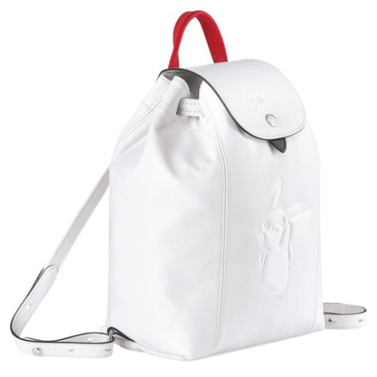 Longchamp Pokemon Backpack White - Pikachu-themed everyday accessory - Japan Trend Shop