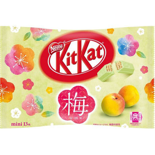 Kit Kat Mini Ume Plum (Pack of 13) - Plum-flavored chocolate - Japan Trend Shop