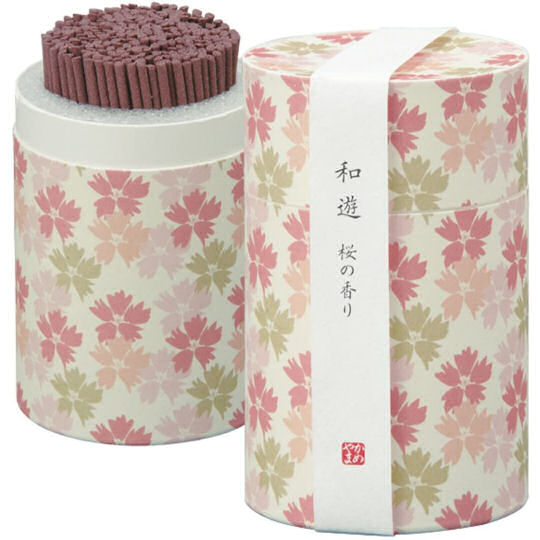 Kameyama Wayu Cherry Blossom Incense - Relaxing fragrance incense in multipurpose box - Japan Trend Shop