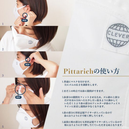 Pittarich High-Performance PM 2.5 Face Mask - Perfect-fit protection against allergies and contamination - Japan Trend Shop