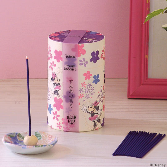 Kameyama Disney Minnie Mouse Incense - Violet fragrance incense in multipurpose Disney-themed box - Japan Trend Shop