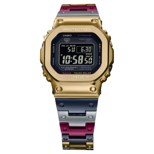 Casio G-Shock Full Metal GMW-B5000TR-9JR Watch - Titanium alloy multicolored Bluetooth wristwatch - Japan Trend Shop