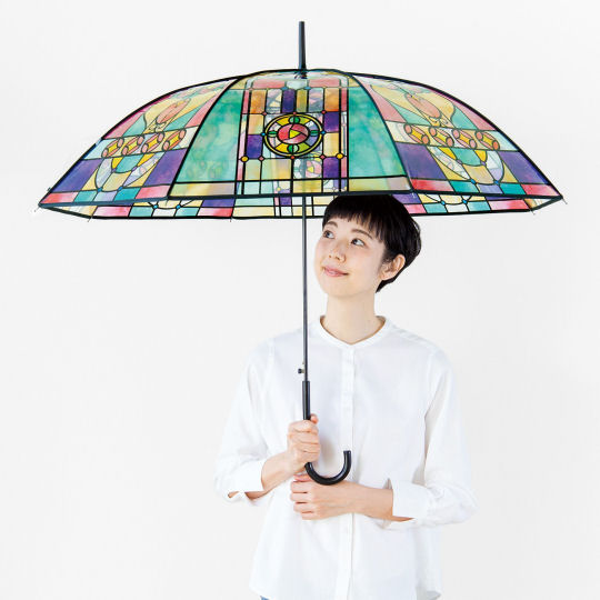 Stained Glass Umbrella - Colored-glass pattern, see-through umbrella - Japan Trend Shop