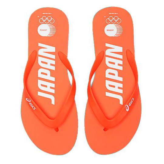 Japanese Olympic Committee Tokyo 2020 Asics Flip-flops - Official Tokyo Olympics teams casual footwear - Japan Trend Shop
