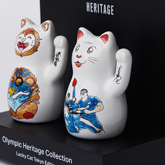 Olympic Heritage Maneki-neko Lucky Cat Tokyo Edition - Tokyo Olympics beckoning cat ornaments - Japan Trend Shop