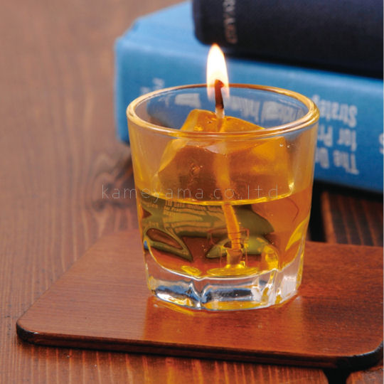 Kameyama Whisky on the Rocks Candle - Drink-themed decorative candle - Japan Trend Shop