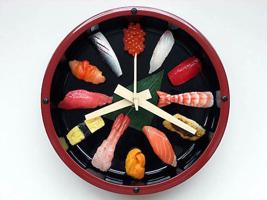 Sushi Clock - Raw fish fake food design - Japan Trend Shop