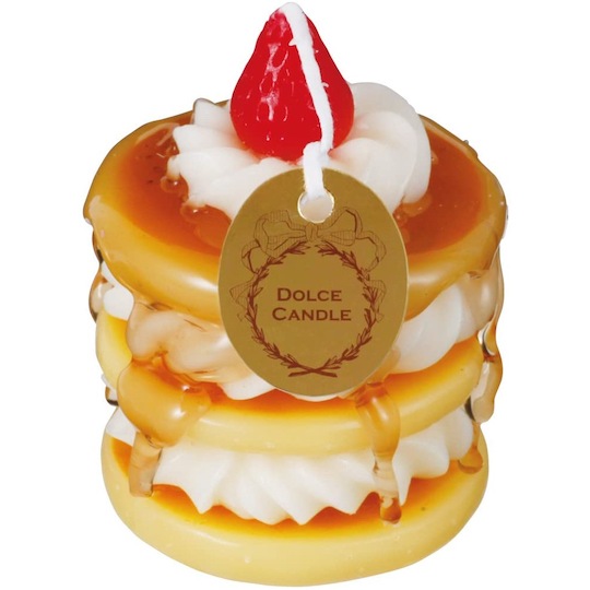 Kameyama Dolce Candle Strawberry Pancake - Dessert-shaped decorative candle - Japan Trend Shop