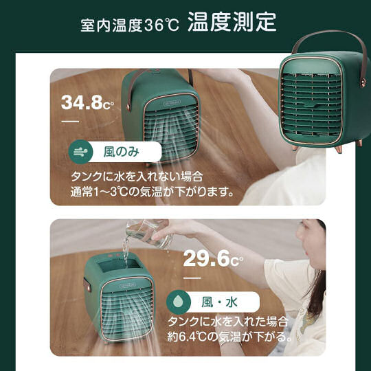 Medik Portable Multifunction Air Cooler - Handheld air-conditioner and humidifier - Japan Trend Shop