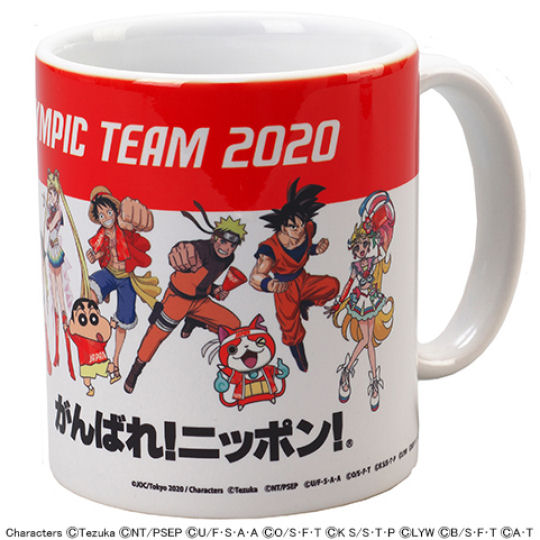 Japan Olympic Team 2020 Manga Mug - Characters-themed official Tokyo Olympics coffee cup - Japan Trend Shop