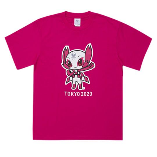 Tokyo 2020 Paralympics Someity Mascot T-shirt Pink - 2021 Paralympic Games character design - Japan Trend Shop