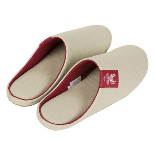 Tokyo 2020 Paralympics Ivory-Red Slippers - 2021 Paralympic Games indoor footwear - Japan Trend Shop