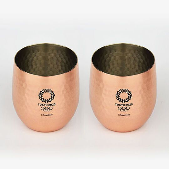 Tokyo 2020 Olympics Daruma Tumbler Set - Tokyo Summer Olympics pure-copper drinking cups - Japan Trend Shop