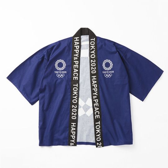 Tokyo 2020 Olympics Happi Coat Navy - 2021 Summer Olympic Games traditional overcoat - Japan Trend Shop