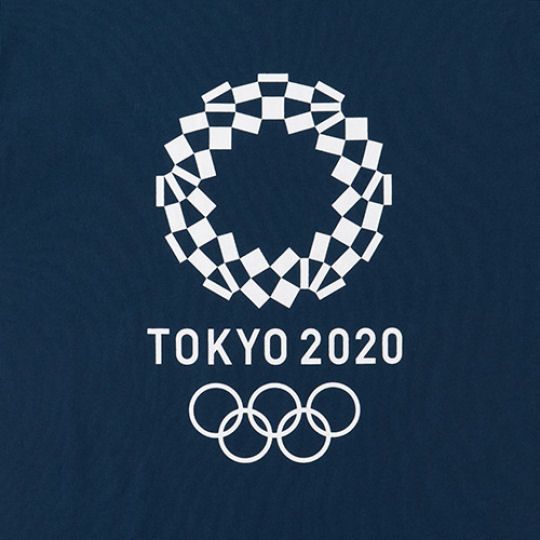 Tokyo 2020 Olympics Logo Crop Backprint T-shirt Navy - 2021 Summer Olympic Games logo casual garment - Japan Trend Shop