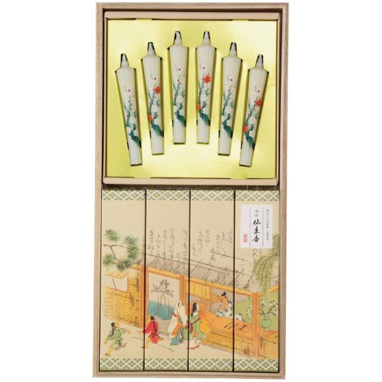 Kameyama Candle and Kokando Sennenko Incense Set - Room fragrance and decorative candle pack - Japan Trend Shop