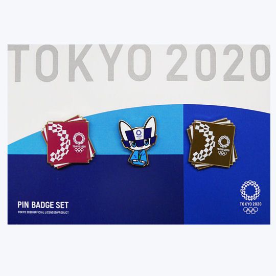 Tokyo 2020 Olympics Miraitowa Pin Badge Set 2 - 2021 Summer Olympic Games mascot pins collection - Japan Trend Shop